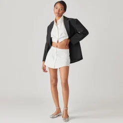 Ashya Ballet Flats Silver Distressed Leather