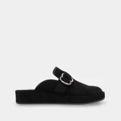 Astor Flats Onyx Suede