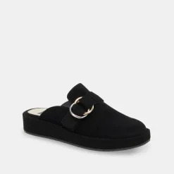 Astor Flats Onyx Suede