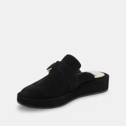 Astor Flats Onyx Suede