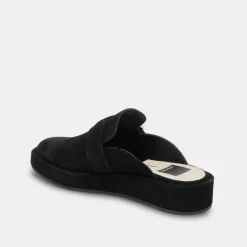 Astor Flats Onyx Suede