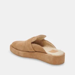 Astor Plush Flats Desert Suede