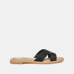 Atomic Sandals Black Raffia
