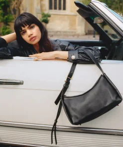 Audri Shoulder Bag Black Leather