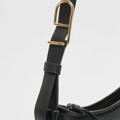 Audri Shoulder Bag Black Leather