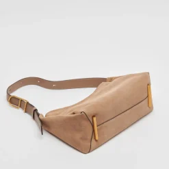Audri Shoulder Bag Chanterelle Suede