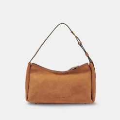 Audri Shoulder Bag Rusty Oak Suede