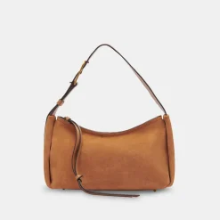 Audri Shoulder Bag Rusty Oak Suede