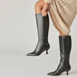 Auggie Boots Black Leather