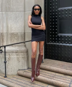 Auggie Boots Chocolate Leather