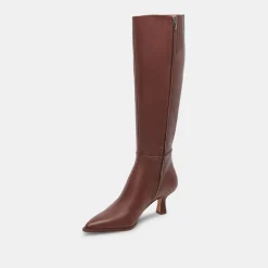 Auggie Boots Chocolate Leather