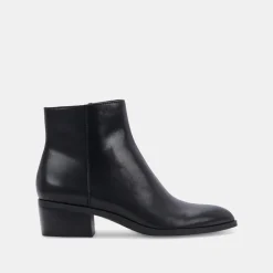 Avalon Booties Black Leather