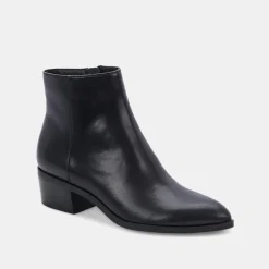 Avalon Booties Black Leather