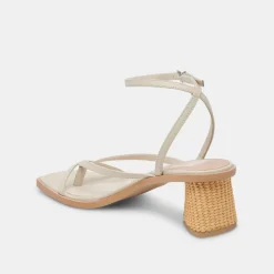 Banita Sandals Ivory Leather