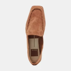 Beny Flats Brown Suede