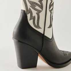 Blanch Boots Black White Leather