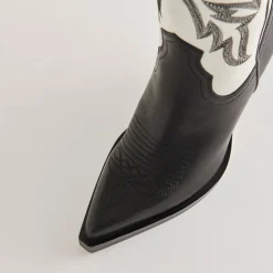 Blanch Boots Black White Leather