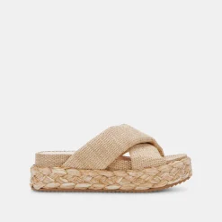Blume Sandals Lt Natural Raffia