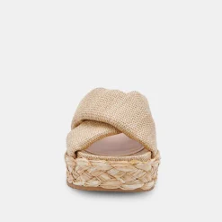 Blume Sandals Lt Natural Raffia