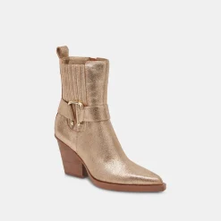 Bounty Boots Rose Gold Distressed Leather