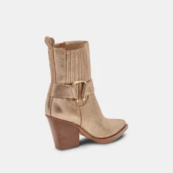 Bounty Boots Rose Gold Distressed Leather