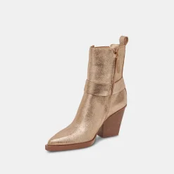 Bounty Boots Rose Gold Distressed Leather