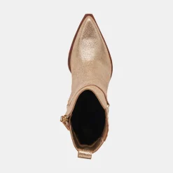 Bounty Boots Rose Gold Distressed Leather