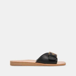 Cabana Sandals Black Leather
