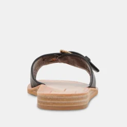 Cabana Sandals Black Leather