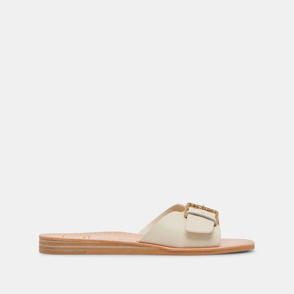 Cabana Sandals Ivory Leather
