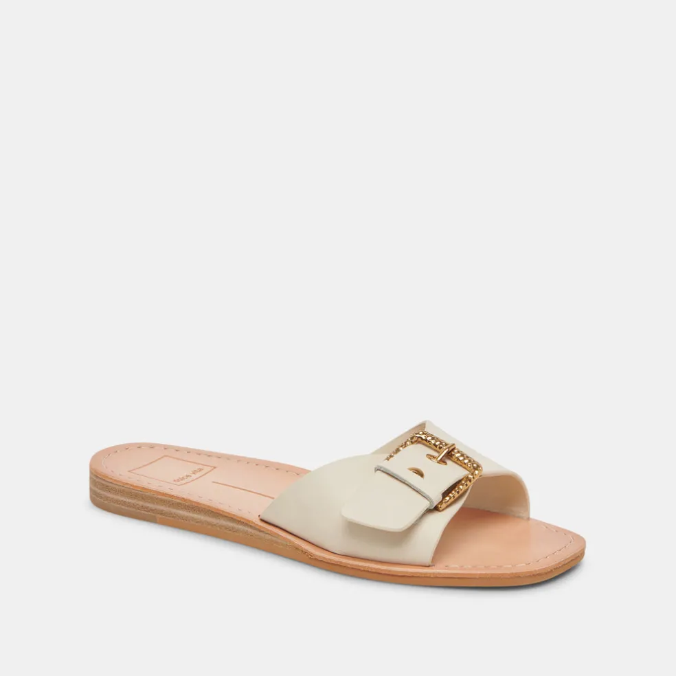 Cabana Sandals Ivory Leather