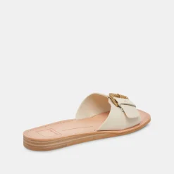 Cabana Sandals Ivory Leather