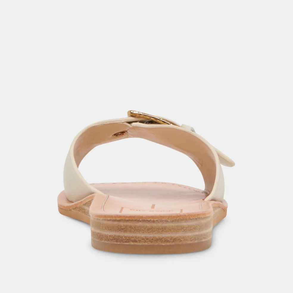 Cabana Sandals Ivory Leather