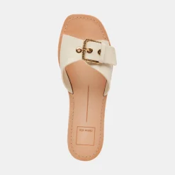 Cabana Sandals Ivory Leather