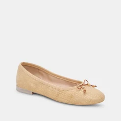 Cacy Ballet Flats Natural Raffia