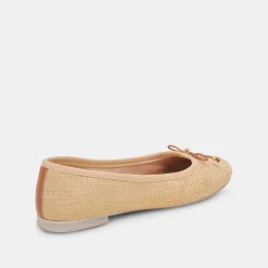 Cacy Ballet Flats Natural Raffia