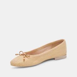 Cacy Ballet Flats Natural Raffia