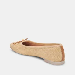 Cacy Ballet Flats Natural Raffia