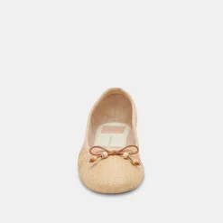 Cacy Ballet Flats Natural Raffia