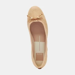 Cacy Ballet Flats Natural Raffia