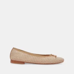 Cacy Ballet Flats White Natural Raffia