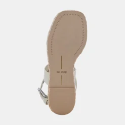 Cannes Sandals Ivory Leather