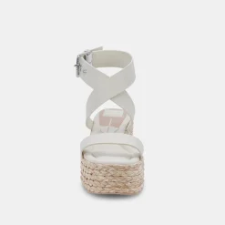 Cannes Sandals Ivory Leather
