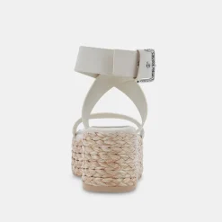 Cannes Sandals Ivory Leather