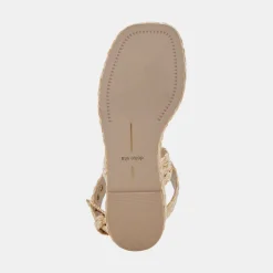 Cannes Sandals Lt Natural Raffia