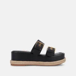 Canyon Sandals Black Leather