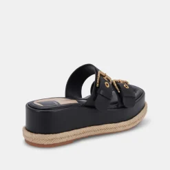 Canyon Sandals Black Leather