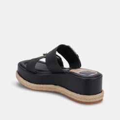 Canyon Sandals Black Leather