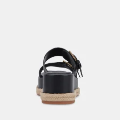 Canyon Sandals Black Leather