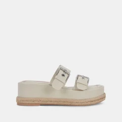 Canyon Sandals Ivory Leather